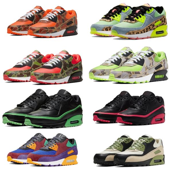 

1990 cushion running shoes reverse duck green camo university red hyper grape fashion men women shoes lx 90s dancecolor sneakers