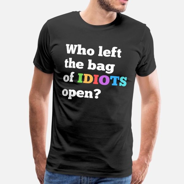 

забавный sarcastic цитата высказывание сумка идиотов тенниски мужчин заказной хлопок s-3xl kawaii сыпучие basic summer style letter рубашка