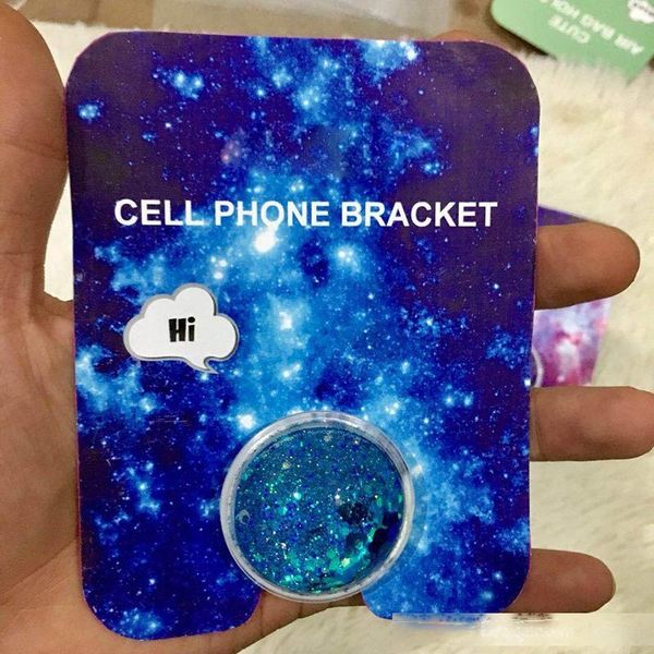

quicksand starry sky glass bracket great phone holder for iphone x expanding stand finger holder for smart phone