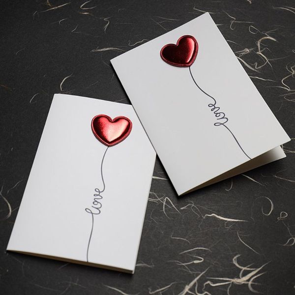 

greeting cards valentine's day heart-shape love stereo card heartbeat design
