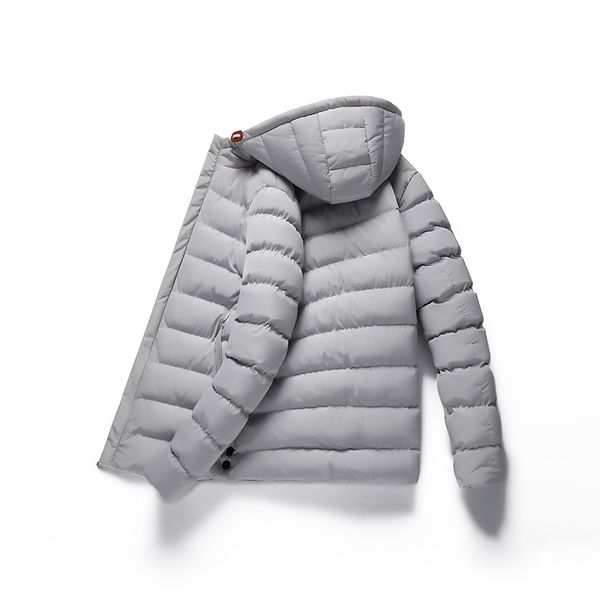 

hcxy2020 new men's coat winter jacket men fashion hooded coat parka male, Black