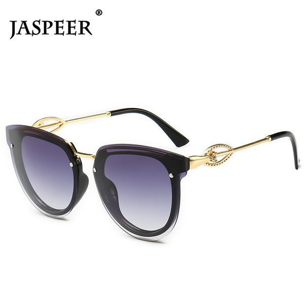 

jaspeer punk sunglasses men vintage oversized rimless women punk brand designer sunglasses ladies fashion eyewear uv400, White;black