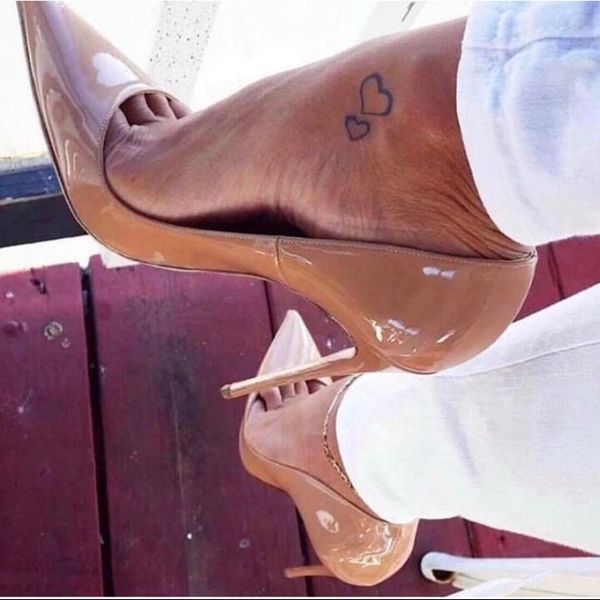 

brand shoes woman high heels pumps red high heels 12cm women shoes wedding pumps black nude 35-44