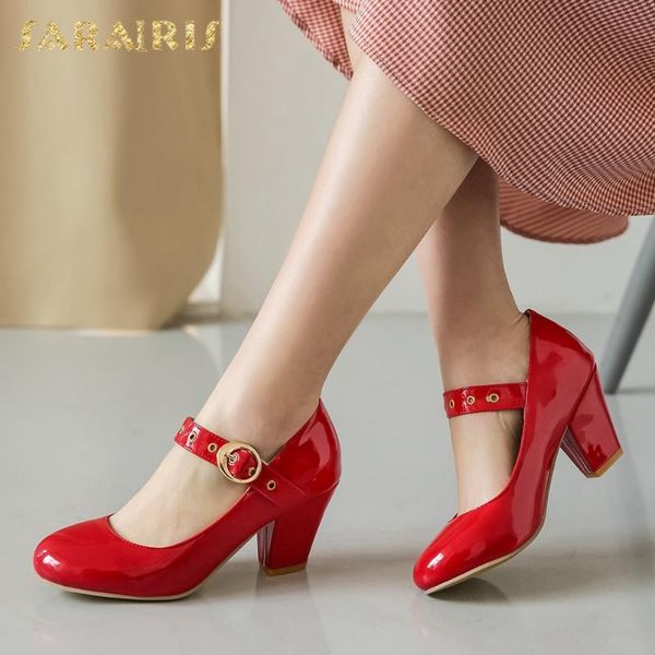 

sarairis 2020 большой размер 43 высокие каблуки dropship женская обувь сладкая мэри джейнс насосы, Black