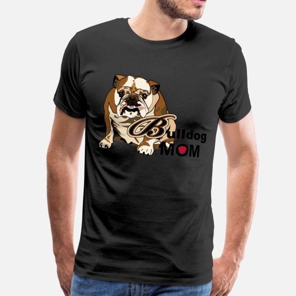 

bulldog mom t shirt men crazy tee shirt s-xxxl unique crazy building summer style standard shirt