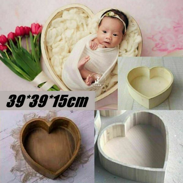 

love heart wood posing baskets for newborn pgraphy props baby p shoot accessories pshoot filler basket fotografia