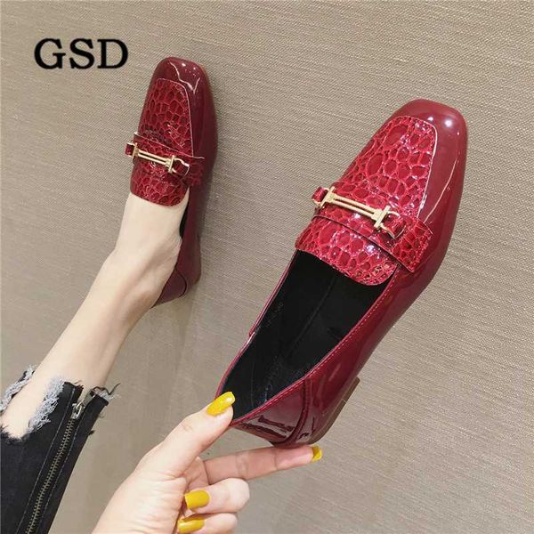 

women flats soft leather casual shoes fashion comfortable women shoes solid slip-on autumn loafers sapato feminino, Black