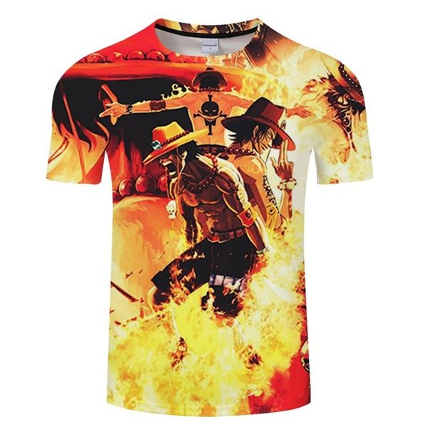 

luffy one piece 3d print shirts harajuku humor comics men clothing