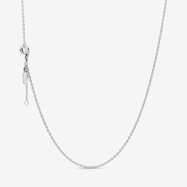 

genuine 925 sterling silver classic cable chain necklace for women fine jewelry statement necklaces colgantes collier femme