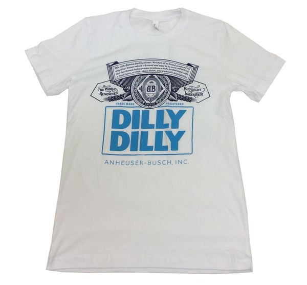 

2019 new arrival brand-clothing fashion cotton brew city bud light dilly dilly label short sleeve t-shirtgraphic shirts