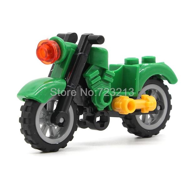 

single harley moto blocks vehicles motorcycle accessories moc parts military swat city building blocks model toys for children jllads