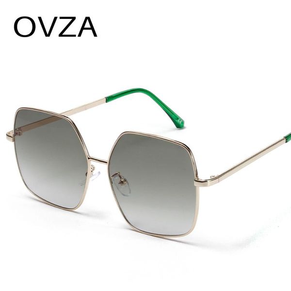 

ovza big frame women sunglasses brand designer uv400 gradient lens pink glasses s2055, White;black