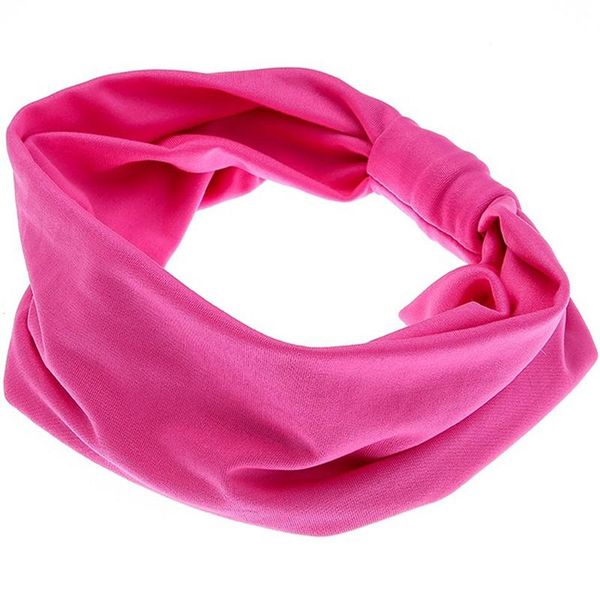 

retro fashion wide solid hair bands elastic stretch twisted knotted turban women girl hairdressing accessories tools headbands vt1529 t03