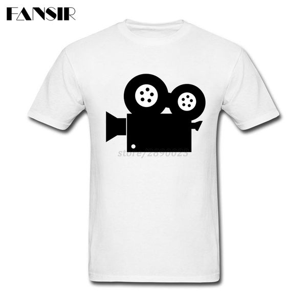 

men t shirt leisure short sleeve crewneck cotton t shirts men movie camera teenage brand clothing