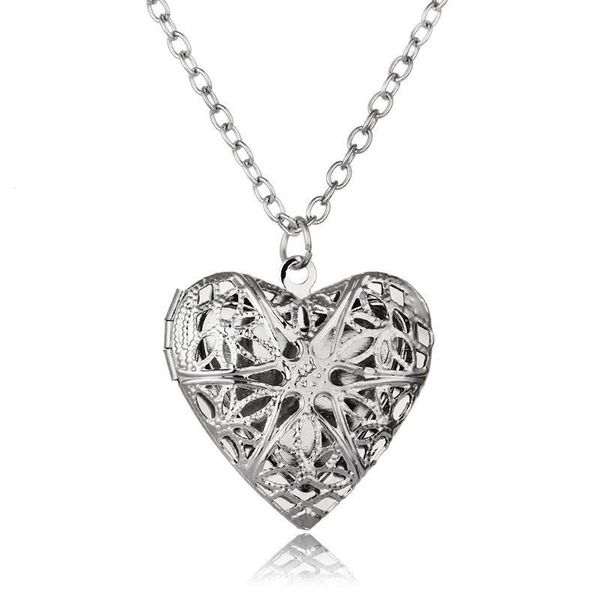 

aromatherapy charms pads 23.62" fashion necklaces heart pendant with hollow 8 color refill pcs b388q and chian jewelry necklace adjusta