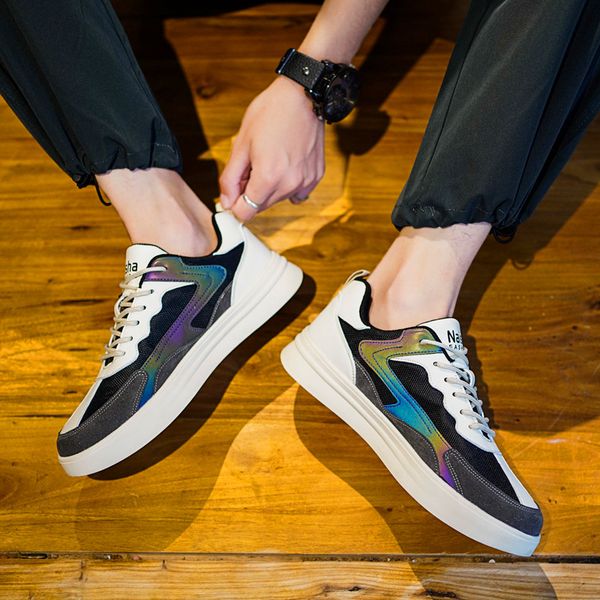 

popular style shoes sneakers men breathable fitness casual men's shoes lightweight tennis masculino adulto, Black