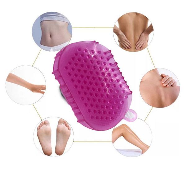 

bath brushes, sponges & scrubbers 1pc anti cellulite body massager silicon scrub brush bath/shower relaxation tool health care