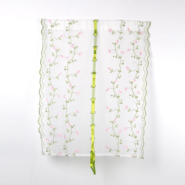 

vine flower blossom tulle door window curtain drape panel scarf