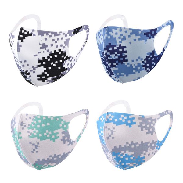 

designer face mask fashion luxury cotton face masks print camouflage ice silk sunscreen spring and summer dustproof