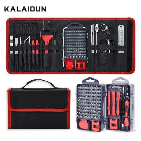 

kalaidun screwdriver set 135 in 1 precision screw driver torx bit magnetic bits diy mobile phone laprepair hand tools kit