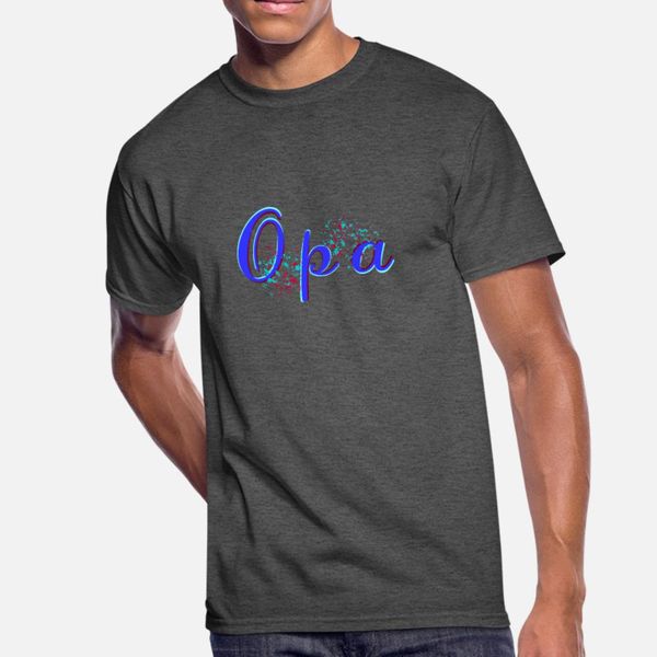 

opa t shirt men design short sleeve size s-3xl basic solid anti-wrinkle comical summer style unique shirt