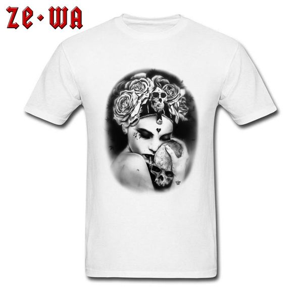 

young woman witchcraft love man funny pink up tshirt estonian novel rehepapp november 100% cotton movie t shirts dead skull