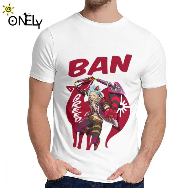 

classic round neck seven deadly sins ban greed t shirt popular pure cotton t shirt plus size