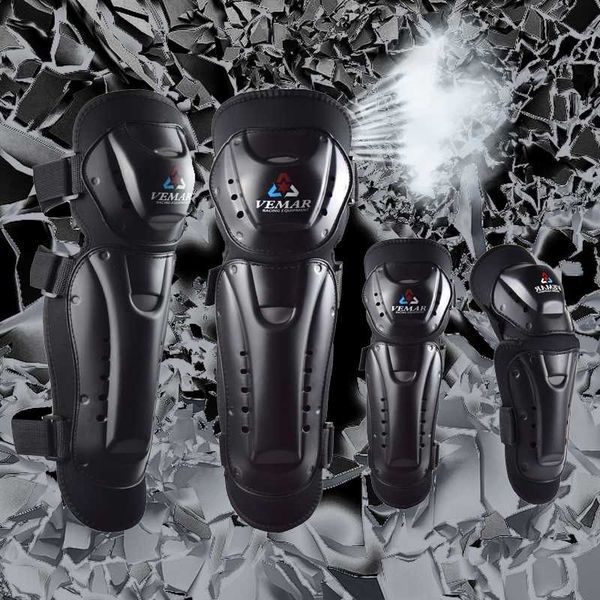 

vemar 4pcs/set black motorcycle knee&elbow protective pads atv ski motocross knee protectors riding protective gears