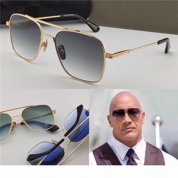 

new luxury sunglasses 07 men design metal vintage sunglasses fashion style square frame uv 400 lens with original case, White;black