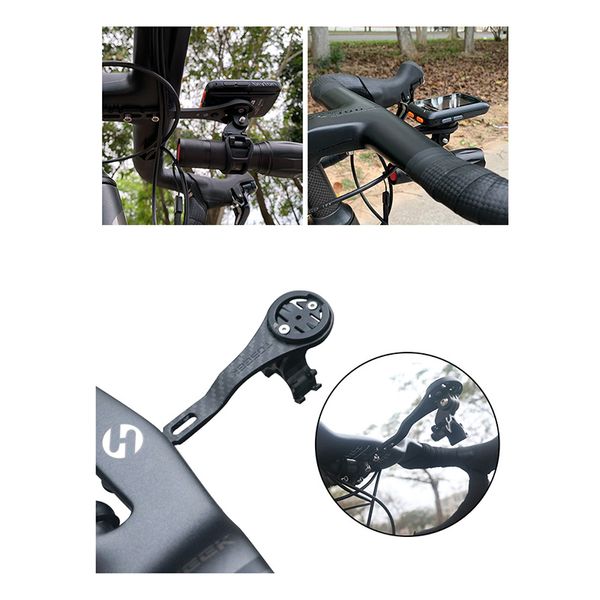 

toseek bike computer mount carbon fiber gps handlebar holder extension for bryton cateye bike lights
