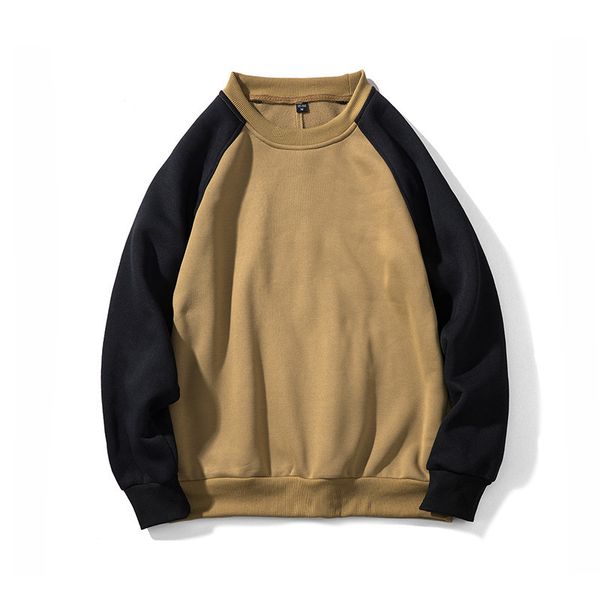 

2020 new style for autumn and winter mens hoodie loose contrast stitching brand europe japanese womens mens hoodie, Black
