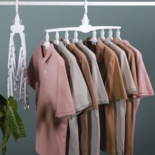 

hangers & racks diy clothes organizer foldable rotate hanger multifunction space saving storage closet home furniture