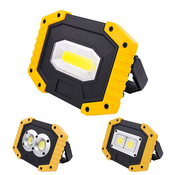 

portable lanterns cob work lamp led super bright 3 mode spotlight waterproof emergency rechargeable floodlight for camping lights
