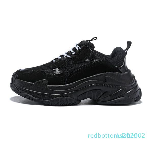 

triple s old dad shoes tripler sneakers green clear sole chaussures retro scarpe women zapatos men hommes hombre zapatillas black r02