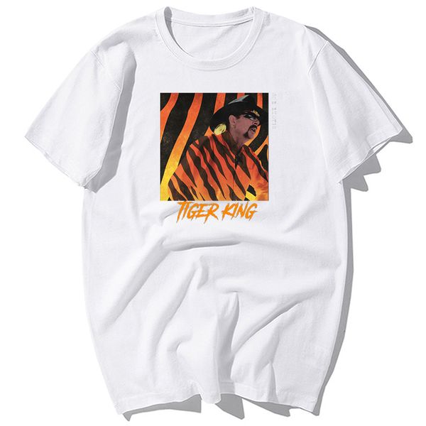 

joe exotic the tiger king t-shirts fashion men summer casual cotton short sleeve t shirt tees harajuku streetwear men clothing