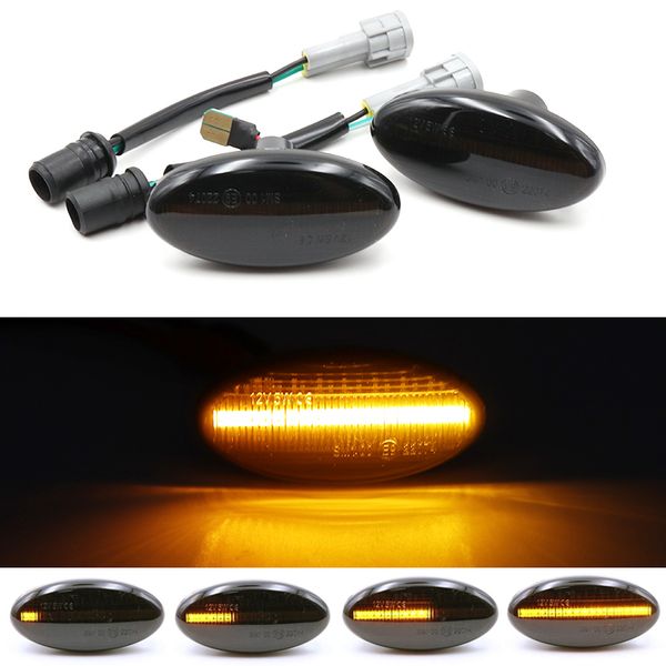 

15pair dynamic flowing sequential blinker side marker turn signal light for 2 11-13 3 04-11 mpv