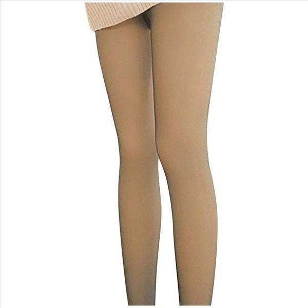 

women leggings winter legs fake translucent warm leggin slim stretchy step foot pants female leggins, Black