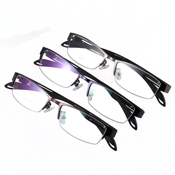

rui hao eyewear eyeglasses frame men stainless steel eyewear frames fashion rectangle design optical spectacles oculos masculine, Black