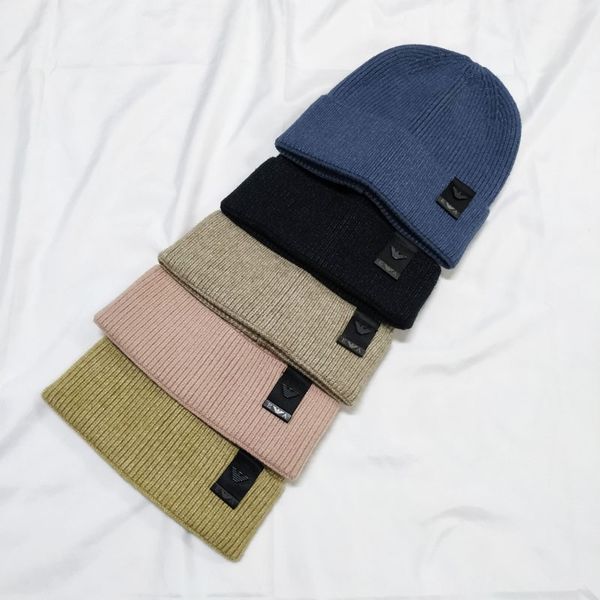 

2021womens beanie hat autumn women wool knit beanie hat cuff beanie watch cap for girls spring skull hats for female, Blue;gray