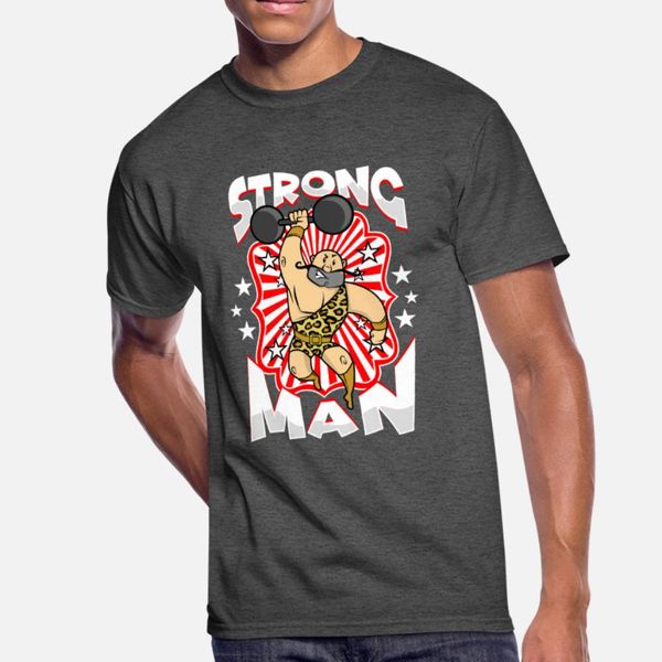 

strong man freak show circus carnival party t shirt men character short sleeve crew neck formal anti-wrinkle breathable spring autumn shirt