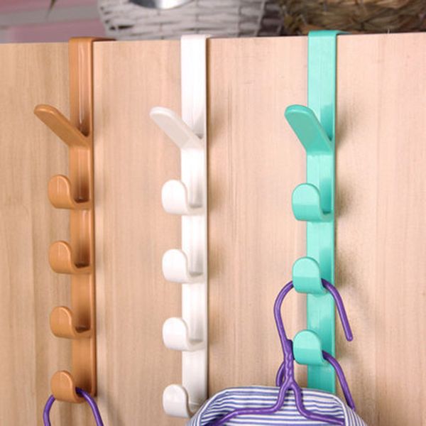 

hangers & racks l plastic door hooks over cabinet drawer room hook kitchen bathroom hanger coat clothes (random color)