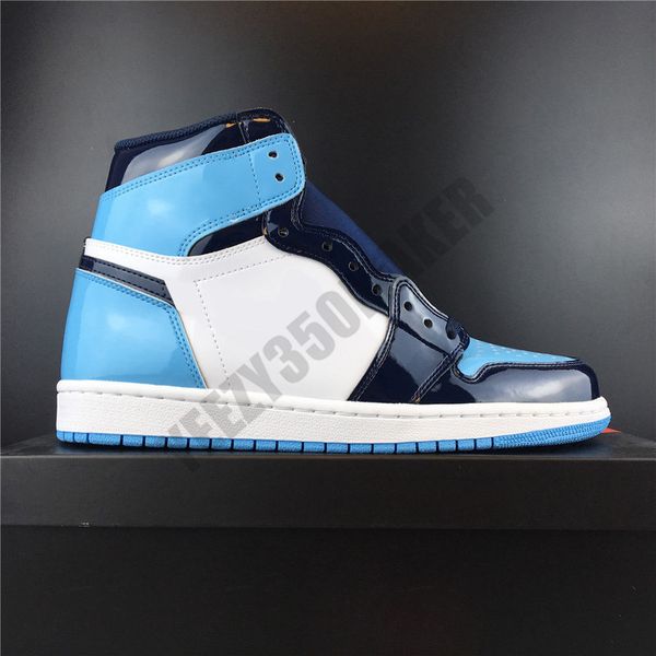 

2020 unc patent leather with box high og asg backboard 1 1s og high basketball mens basketball shoes cd0461-401 athletic sneakers size 13
