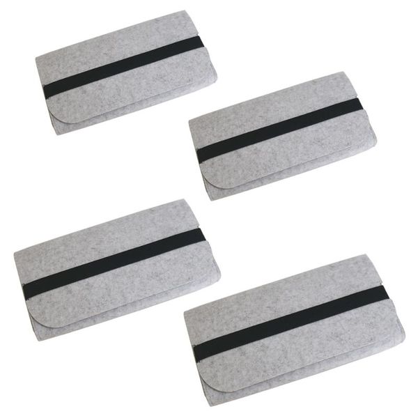

large capacity portable storage organizer felt practical elastic band durable pouch dust proof mechanical keyboard bag