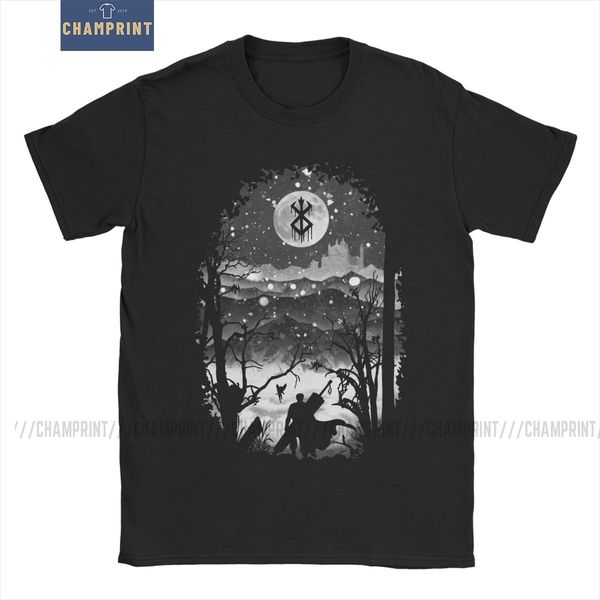 

men t-shirt berserk awesome 100% cotton tees short sleeve guts manga swordsman gatsu sacrifice zodd anime t shirts gift idea