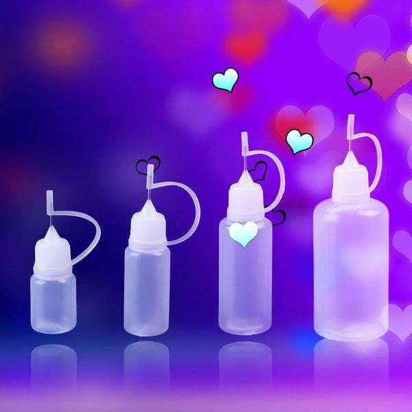 

storage bottles & jars 1pc 10-50ml empty plastic needle tip childproof cap dropper liquid juice