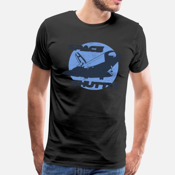 

space shuttle circle used look t shirt men print cotton round neck fit interesting building summer family shirt
