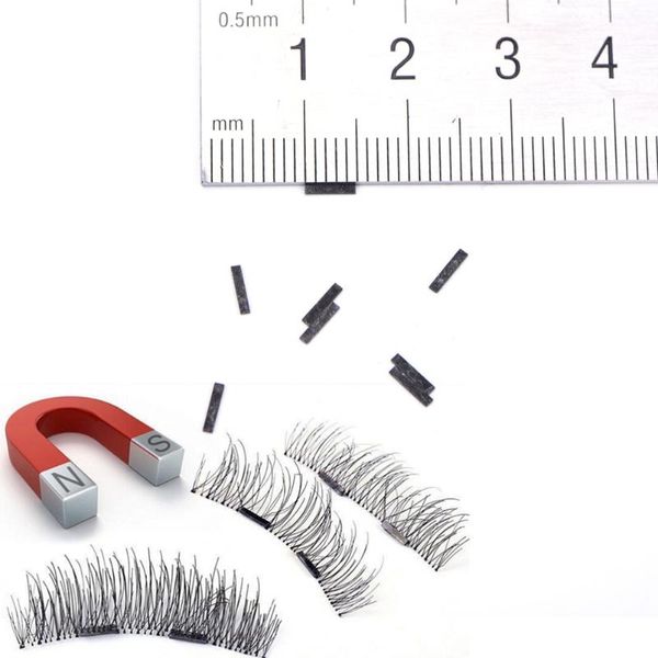 

false eyelashes 10pcs/lot reusable magnet sheet for 3d magnetic extension handmade cosmetic without only magnets