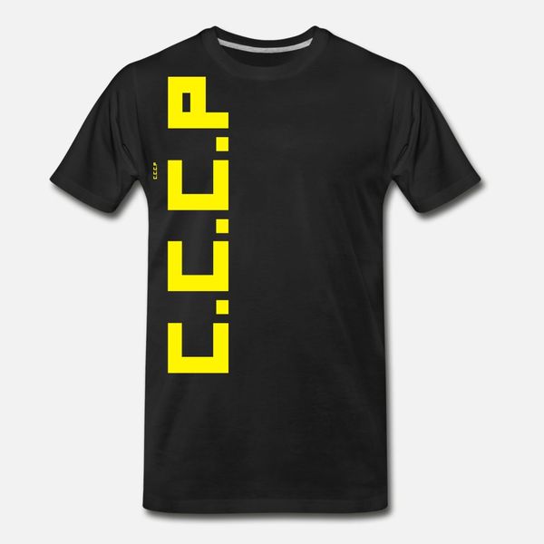 

cccp t shirt men knitted tee shirt round neck costume fit authentic spring autumn family shirt