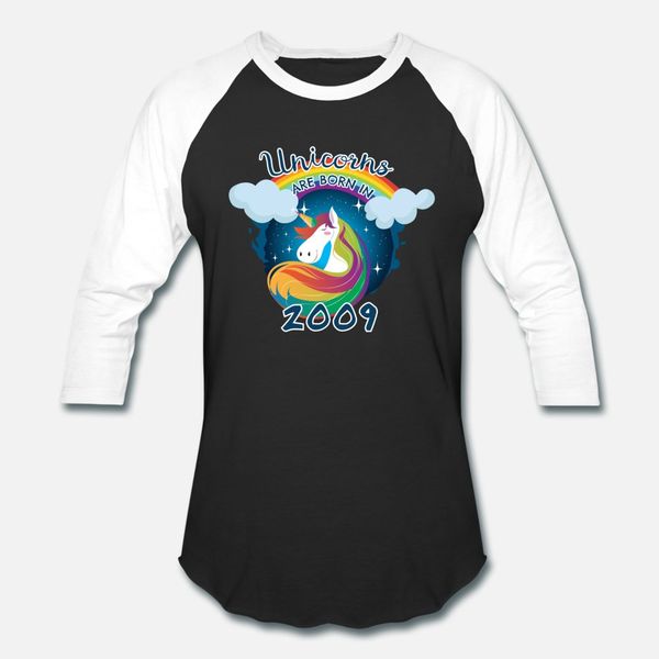 

единороги родились в 2009 эйнхорн тенниска мужчины customize футболка s-3xl формальное сыпучие смешной повседневный летний стиль отдых рубаш