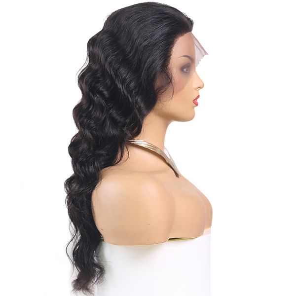 

type 13x6 lace front wig brazilian remy wave human hair wigs pre-pluck lace fontal wig with hairline for black women